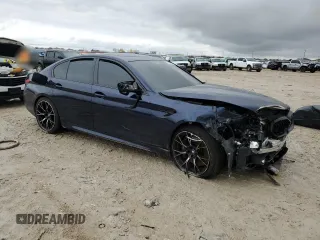 2021 BMW M5 with VIN WBS83CH08MCF62017, listed as a Copart auction lot 85252854 with 0 mi miles and Salvage Title. Bid and sale history available at carsss.com. Image 4.