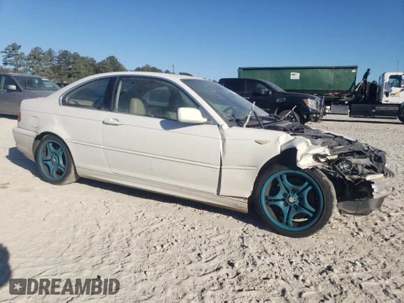 2004 BMW 3 Series 330Ci with VIN WBABD53444PL10106, listed as a Copart auction lot 76521654 with 229,852 mi miles and Salvage Title. Bid and sale history available at carsss.com. Image 4.