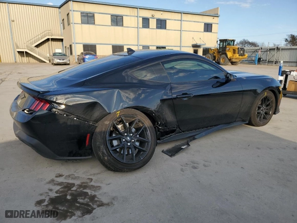 2024 Ford Mustang EcoBoost with VIN 1FA6P8TH5R5118346, listed as a Copart auction lot 47194625 with 10,264 mi miles and Salvage Title. Bid and sale history available at carsss.com. Image 3.