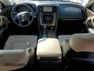 2021 Infiniti QX80 LUXE with VIN JN8AZ2AF2M9715442, listed as a Copart auction lot 75329304 with 26,125 mi miles and Salvage Title. Bid and sale history available at carsss.com. Image 8.