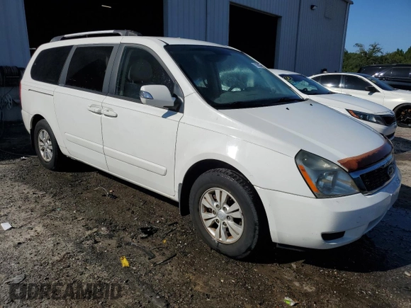 2012 Kia Sedona LX with VIN KNDMG4C74C6427812, listed as a Copart auction lot 71851574 with 89,864 mi miles and Salvage Title. Bid and sale history available at carsss.com. Image 4.