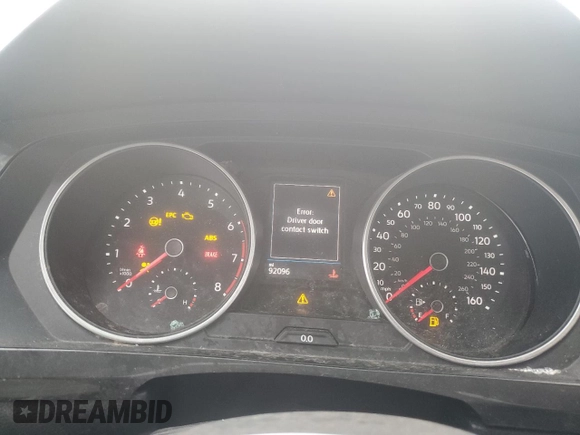 2018 Volkswagen Tiguan S z VIN 3VV0B7AX6JM115961, wystawiony jako Copart lot #51405135 z przebiegiem 92 096 mil mil oraz Szkoda całkowita • Salvage title. Historia ofert i sprzedaży dostępna na DreamBid. Obrazek 9.