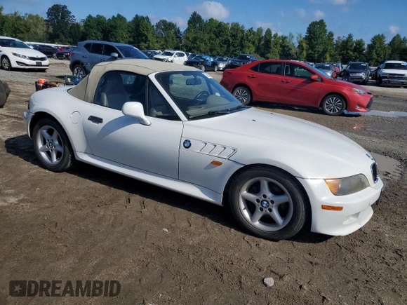 1999 BMW Z3 2.5 with VIN 4USCH9333XLG01960, listed as a Copart auction lot 72513814 with 160,293 mi miles and Salvage title. Bid and sale history available at DreamBid. Image 4.