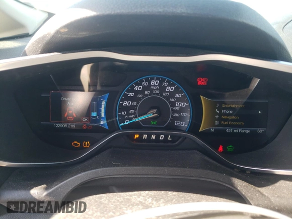 2015 Ford C-Max Energi SEL with VIN 1FADP5CUXFL115971, listed as a Copart auction lot 58272974 with 122,906 mi miles. Bid and sale history available at carsss.com. Image 9.