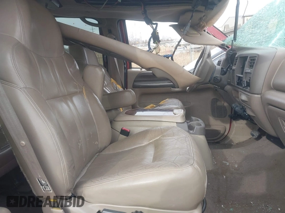 2000 Ford Excursion Special Serv с VIN 1FMNU40L9YEA38400, выставлен на аукционе IAAI как лот 41431576 с пробегом 145 826 миль миль и . История ставок и продаж доступна на DreamBid. Изображение 5.