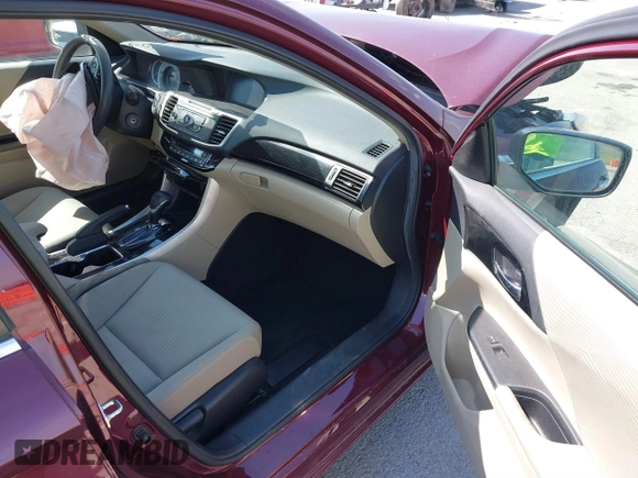 2016 Honda Accord Sedan LX with VIN 1HGCR2F32GA098244, listed as a IAAI auction lot 41869489 with Not Provided miles. Bid and sale history available at carsss.com. Image 5.