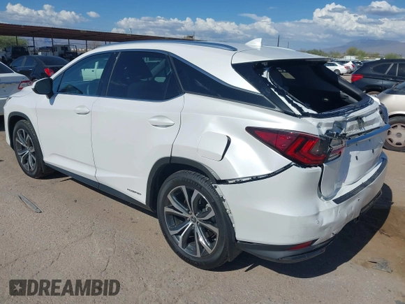 2022 Lexus RX 450h с VIN 2T2HGMDA5NC088416, выставлен на аукционе IAAI как лот 42587808 с пробегом 34 723 миль миль и . История ставок и продаж доступна на DreamBid. Изображение 3.
