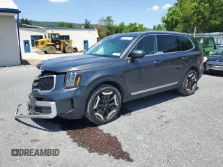 2024 Kia Telluride EX with VIN 5XYP3DGC0RG483526, listed as a Copart auction lot 62360355 with 13,498 mi miles and Salvage title. Bid and sale history available at DreamBid. Image 1.
