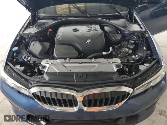 2021 BMW 3 Series 330i with VIN 3MW5R1J07M8B86693, listed as a Copart auction lot 59595985 with 43,852 mi miles and Salvage title. Bid and sale history available at DreamBid. Image 11.