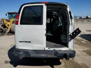 2023 GMC Savana Cargo Van with VIN 1GTW7AFP2P1194440, listed as a Copart auction lot 50397785 with Not Provided miles and Clean Title. Bid and sale history available at carsss.com. Image 6.