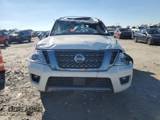 2020 Nissan Armada Platinum with VIN JN8AY2NFXL9361522, listed as a Copart auction lot 80917344 with Not Provided miles and Salvage Title. Bid and sale history available at carsss.com. Image 5.