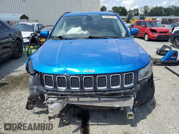 2021 Jeep Compass Latitude with VIN 3C4NJDBB1MT584118, listed as a Copart auction lot 55926585 with 89,454 mi miles and Salvage title. Bid and sale history available at DreamBid. Image 5.