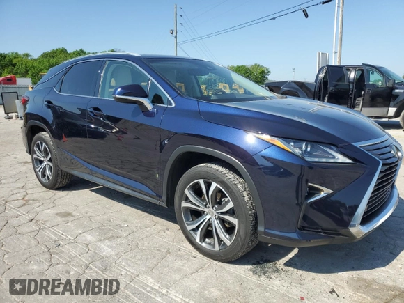 2017 Lexus RX 350 with VIN 2T2ZZMCA6HC035521, listed as a Copart auction lot 54652395 with 50,325 mi miles and Salvage Title. Bid and sale history available at DreamBid. Image 4.