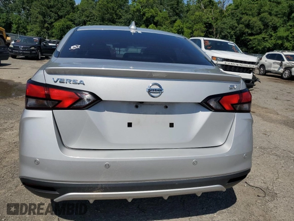 2021 Nissan Versa SV with VIN 3N1CN8EV5ML923006, listed as a Copart auction lot 58546675 with 33,580 mi miles and Salvage title. Bid and sale history available at DreamBid. Image 6.