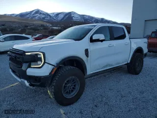2024 Ford Ranger LARIAT with VIN 1FTER4KH0RLE09682, listed as a Copart auction lot 87898935 with 16,595 mi miles and Salvage Title. Bid and sale history available at carsss.com. Image 1.