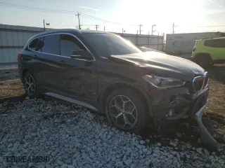 2017 BMW X1 xDrive28i with VIN WBXHT3C32H5F70488, listed as a Copart auction lot 47505115 with 0 mi miles and Salvage Title. Bid and sale history available at carsss.com. Image 4.