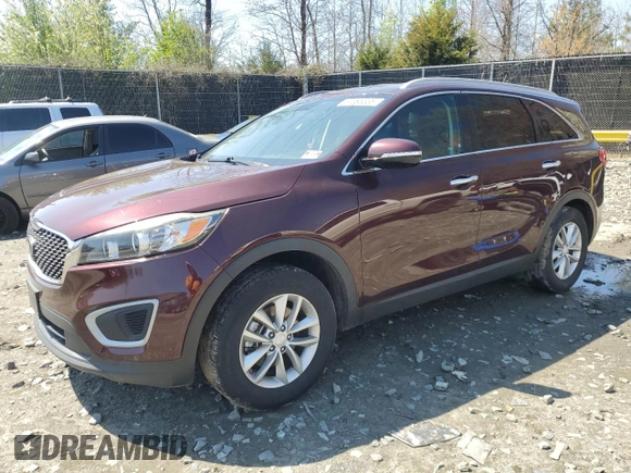 2017 Kia Sorento LX with VIN 5XYPG4A32HG260724, listed as a Copart auction lot 51065335 with 75,995 mi miles and Salvage Title. Bid and sale history available at carsss.com. Image 1.