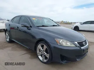 2011 Lexus IS 250 with VIN JTHBF5C26B5151429, listed as a IAAI auction lot 41800260 with 123,079 mi miles. Bid and sale history available at carsss.com. Image 1.