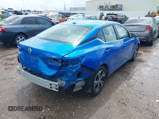 2022 Nissan Sentra SV with VIN 3N1AB8CV8NY256729, listed as a IAAI auction lot 42104783 with 43,792 mi miles. Bid and sale history available at carsss.com. Image 4.