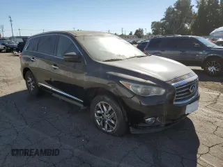 2013 Infiniti JX35 with VIN 5N1AL0MN8DC312021, listed as a Copart auction lot 77219714 with 137,841 mi miles and Salvage Title. Bid and sale history available at carsss.com. Image 4.