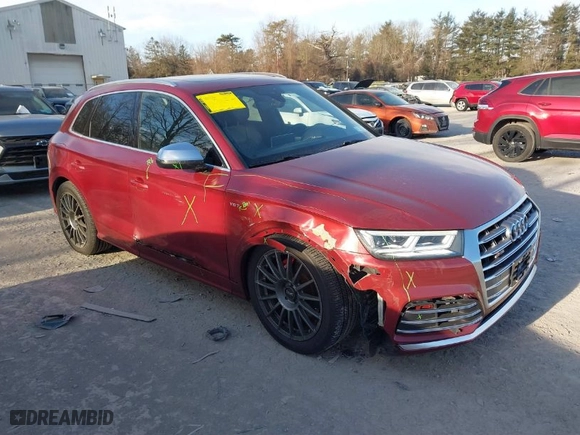 2018 Audi SQ5 Prestige with VIN WA1C4AFY1J2025932, listed as a IAAI auction lot 41236577 with 54,257 mi miles. Bid and sale history available at carsss.com. Image 6.
