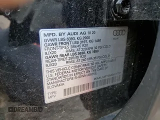 2021 Audi Q7 Premium Plus with VIN WA1LJAF73MD018781, listed as a Copart auction lot 54313365 with 113,209 mi miles and Salvage title. Bid and sale history available at DreamBid. Image 13.