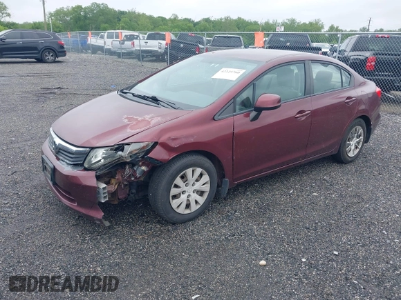 2012 Honda Civic LX z VIN 2HGFB2F55CH600274, wystawiony jako IAAI lot #42225760 z przebiegiem 249 516 mil mil oraz . Historia ofert i sprzedaży dostępna na DreamBid. Obrazek 2.
