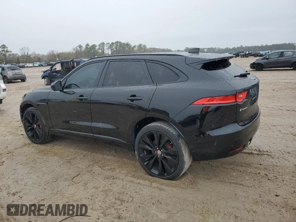 2019 Jaguar F-Pace S with VIN SADCM2FV6KA616206, listed as a Copart auction lot 89130945 with 50,257 mi miles and Non Repairable. Bid and sale history available at DreamBid. Image 2.