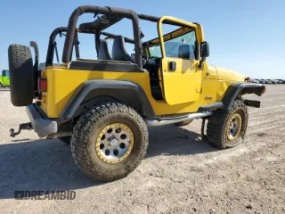 2001 Jeep Wrangler SE with VIN 1J4FA29P81P308796, listed as a Copart auction lot 66028964 with 178,271 mi miles and Salvage Title. Bid and sale history available at carsss.com. Image 3.