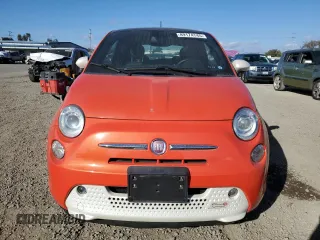 2015 FIAT 500e with VIN 3C3CFFGEXFT555389, listed as a Copart auction lot 89174745 with 35,063 mi miles and Clean Title. Bid and sale history available at carsss.com. Image 5.