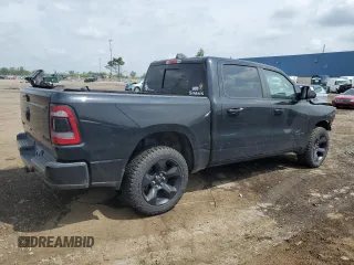 2019 Ram 1500 Big Horn with VIN 1C6SRFFT8KN710134, listed as a Copart auction lot 61553935 with 37,473 mi miles and Salvage title. Bid and sale history available at DreamBid. Image 3.