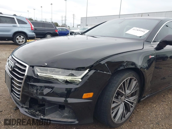 2016 Audi A7 3.0 Premium Plus with VIN WAUWGAFCXGN075389, listed as a IAAI auction lot 41285994 with 83,032 mi miles. Bid and sale history available at carsss.com. Image 6.
