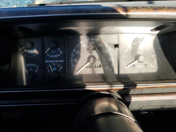 1990 Ford F-150 with VIN 1FTEF14N1LNA30373, listed as a Copart auction lot 85961874 with 27,509 mi miles and Salvage Title. Bid and sale history available at carsss.com. Image 9.
