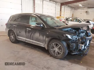 2019 Infiniti QX60 Luxe with VIN 5N1DL0MM6KC548023, listed as a IAAI auction lot 42267143 with 94,231 mi miles and . Bid and sale history available at DreamBid. Image 1.