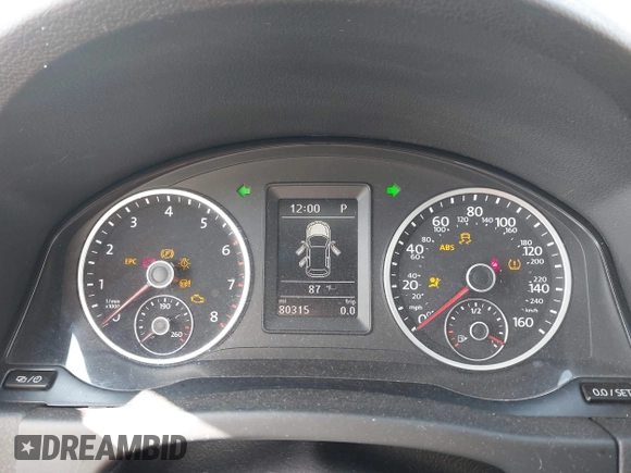 2017 Volkswagen Tiguan Wolfsburg Edition with VIN WVGSV7AX8HK028638, listed as a IAAI auction lot 42562548 with 80,315 mi miles and . Bid and sale history available at DreamBid. Image 7.