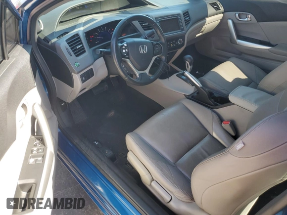 2012 Honda Civic Cpe EX-L with VIN 2HGFG3B00CH515554, listed as a Copart auction lot 52115715 with 136,309 mi miles and Salvage Title. Bid and sale history available at carsss.com. Image 8.