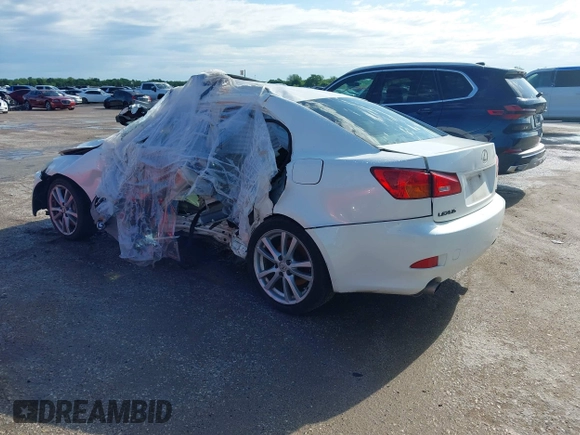 2006 Lexus IS 350 with VIN JTHBE262662003723, listed as a IAAI auction lot 40220441 with Not Provided miles and . Bid and sale history available at DreamBid. Image 3.