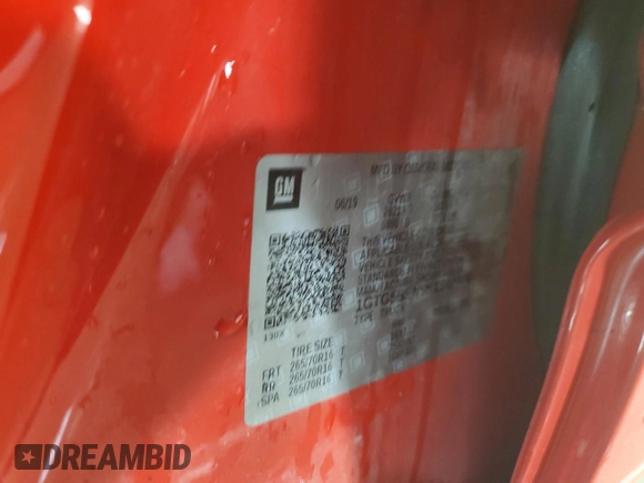 2019 GMC Canyon 2WD with VIN 1GTG5BEN9K1342978, listed as a Copart auction lot 49545605 with 47,266 mi miles and Salvage Title. Bid and sale history available at carsss.com. Image 12.