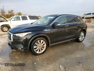 2019 Infiniti QX50 Luxe with VIN 3PCAJ5M36KF137225, listed as a Copart auction lot 77819874 with 85,804 mi miles and Non repairable. Bid and sale history available at DreamBid. Image 1.