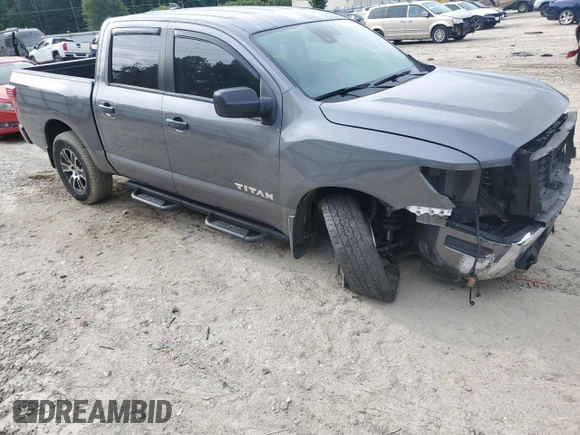 2022 Nissan Titan S with VIN 1N6AA1EC9NN106299, listed as a Copart auction lot 58061355 with 49,910 mi miles and Salvage title. Bid and sale history available at DreamBid. Image 4.