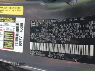 2011 Toyota Sienna XLE AAS with VIN 5TDYK3DC9BS158209, listed as a IAAI auction lot 42163526 with 107,385 mi miles and . Bid and sale history available at DreamBid. Image 9.