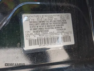 2019 Nissan Sentra S with VIN 3N1AB7AP9KY434058, listed as a IAAI auction lot 41957068 with 100,889 mi miles. Bid and sale history available at carsss.com. Image 9.