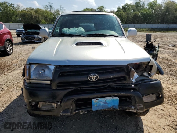 2000 Toyota 4Runner SR5 with VIN JT3GN86R2Y0162958, listed as a Copart auction lot 51526165 with 249,635 mi miles and Salvage Title. Bid and sale history available at DreamBid. Image 5.