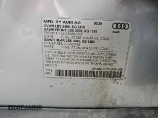 2020 Audi Q5 Premium Plus with VIN WA1BNAFY5L2081478, listed as a Copart auction lot 45564945 with 97,573 mi miles and Salvage Title. Bid and sale history available at carsss.com. Image 14.