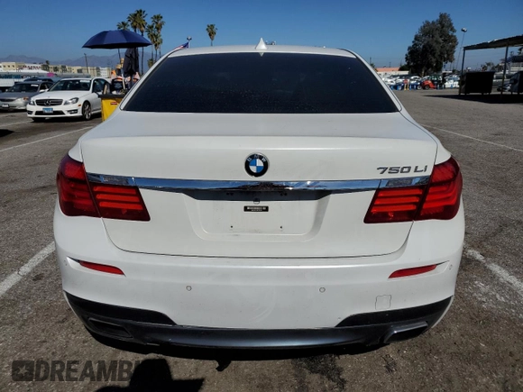 2015 BMW 7 Series 750Li with VIN WBAYE8C51FD781765, listed as a Copart auction lot 48091623 with Not Provided miles. Bid and sale history available at carsss.com. Image 6.