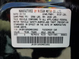 2013 Infiniti M37 with VIN JN1BY1AR6DM602892, listed as a Copart auction lot 81254914 with 146,465 mi miles and Salvage Title. Bid and sale history available at carsss.com. Image 14.