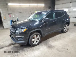2019 Jeep Compass Latitude with VIN 3C4NJDBB6KT629924, listed as a Copart auction lot 52282615 with 84,373 mi miles and Salvage title. Bid and sale history available at DreamBid. Image 1.