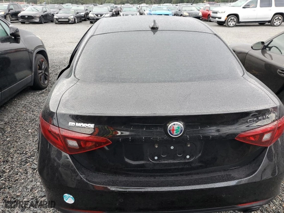 2019 Alfa Romeo Giulia with VIN ZARFAMAN4K7622772, listed as a Copart auction lot 73953434 with 0 mi miles and Salvage Title. Bid and sale history available at carsss.com. Image 6.