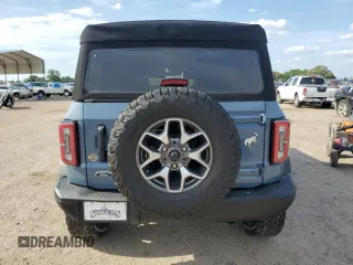 2023 Ford Bronco z VIN 1FMEE5DPXPLA82044, wystawiony jako Copart lot #55742035 z przebiegiem 50 397 mil mil oraz Szkoda całkowita • Salvage title. Historia ofert i sprzedaży dostępna na DreamBid. Obrazek 6.