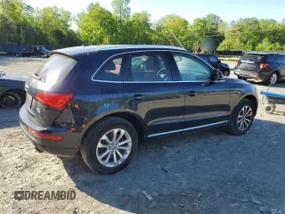 2013 Audi Q5 Premium Plus with VIN WA1LFAFP0DA027506, listed as a Copart auction lot 48366055 with 62,460 mi miles and Salvage title. Bid and sale history available at DreamBid. Image 3.